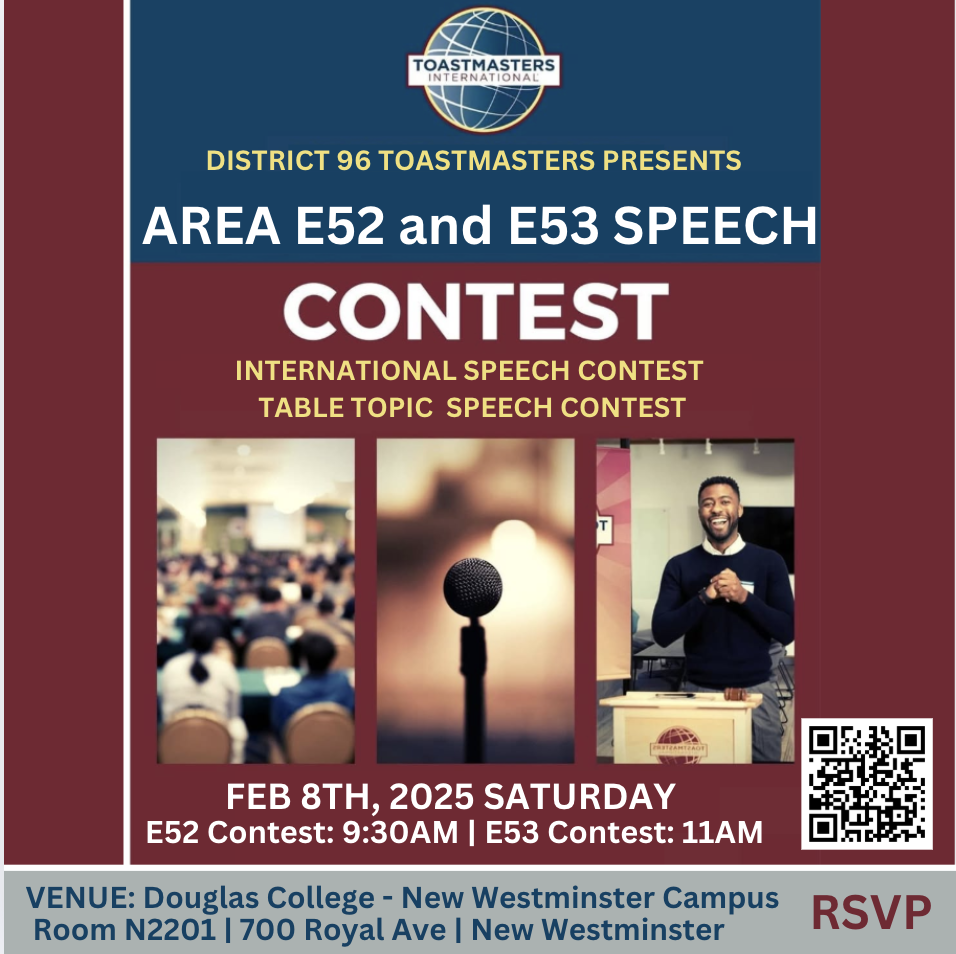 E52 Area Contest Feb 8th, 2025 Saturday 9:30am
