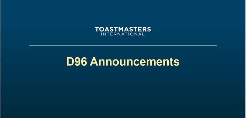 Announcements